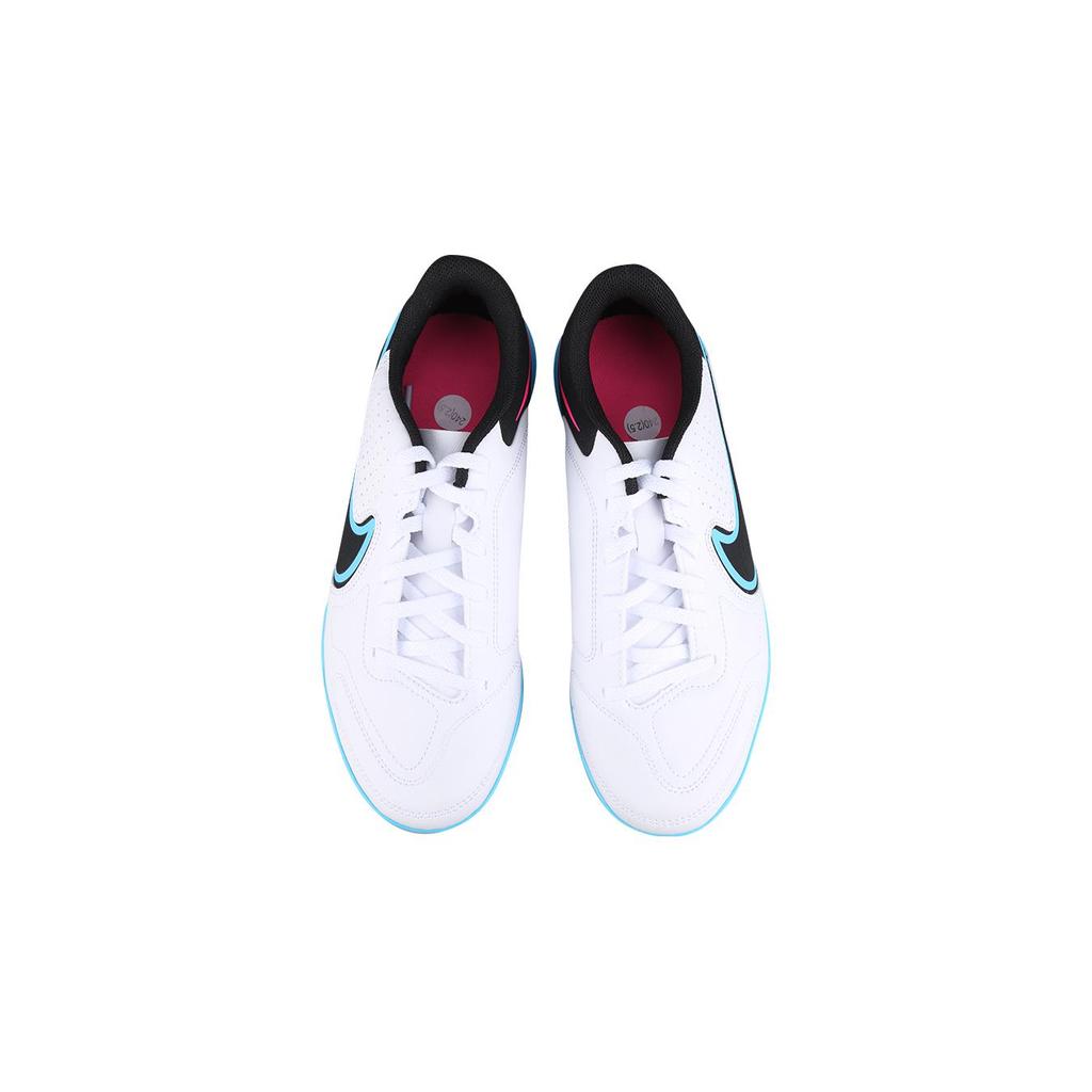 New Nike Slip Resistant Cushioning Abrasion Resistant Low Top Kids' Soccer Shoes Blue White Kids' DA1334-146
