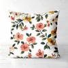 Vintage Watercolor Floral Throw Pillow Covers Pattern Cushion Cover Suitable For Sofa Bedroom Car Pillow Cover