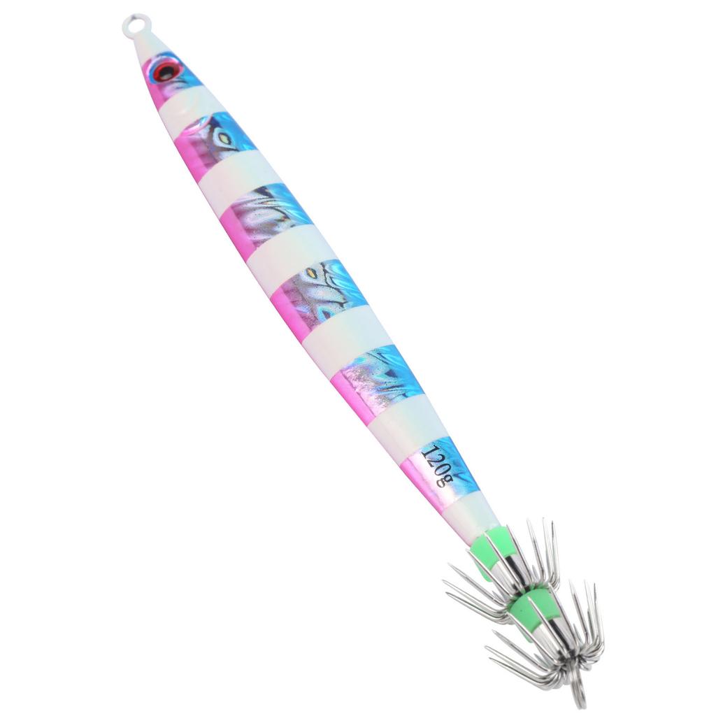 Artificial Baits Fishing Metal Lure Luminous Squid Jigs Lifelike Swimbait with Hook