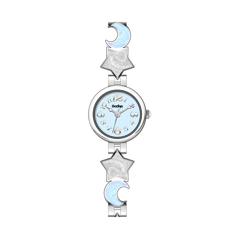 

Женские часы-браслет Goryeo Star & Moon Luxury – Элегантный дизайн высокой ценности для студентов синий/серебряный