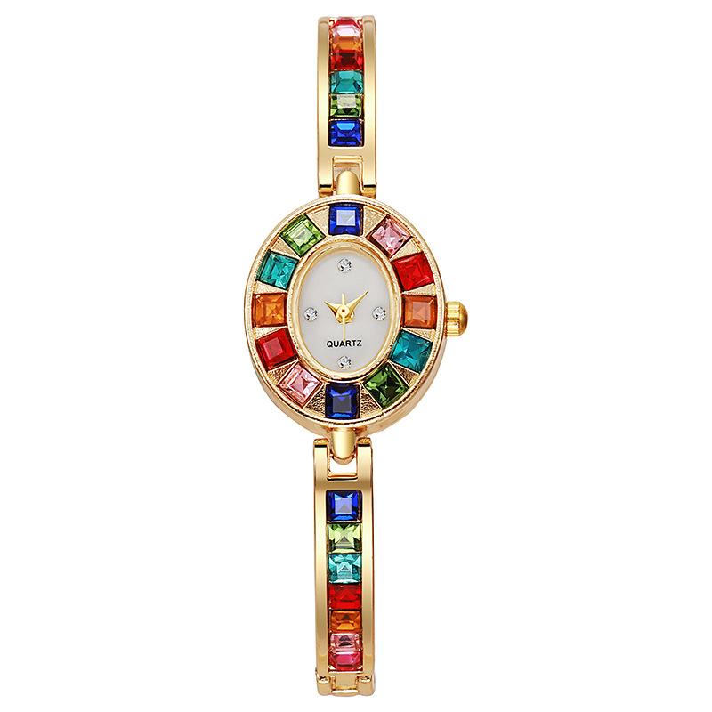 High-End Diamond-Encrusted Women'S Watch Niche Fashion High-Value Student Watch Bracelet Women'S Watch