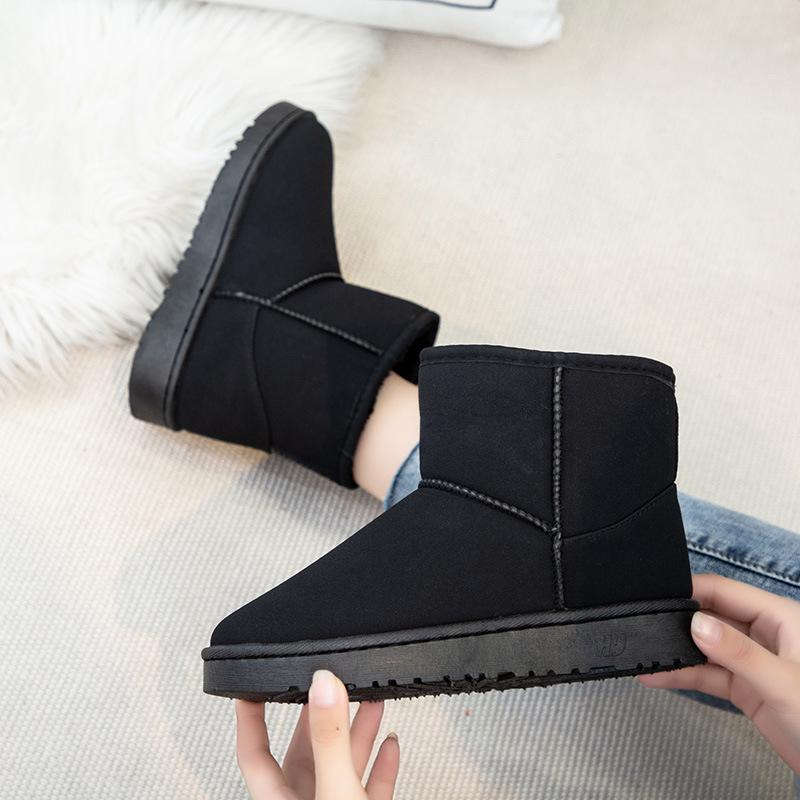 2025 Children's 2025 Autumn and Winter Anti-water Ingress Short Snow Boots Women's Low Boots Couple Boots Short Boots Parent-child Non-slip