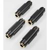 PANPEO 3.5 Mm Female To Female Adapter, 3.5mm Stereo Jack To 3.5mm Stereo Jack Adapter Connectors Stereo Coupler Female To Female Gold Plated -4pack