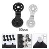 50x Sunshade Clips Practical for Shade Net Patio Mesh Tarp Anti Bird Netting Black