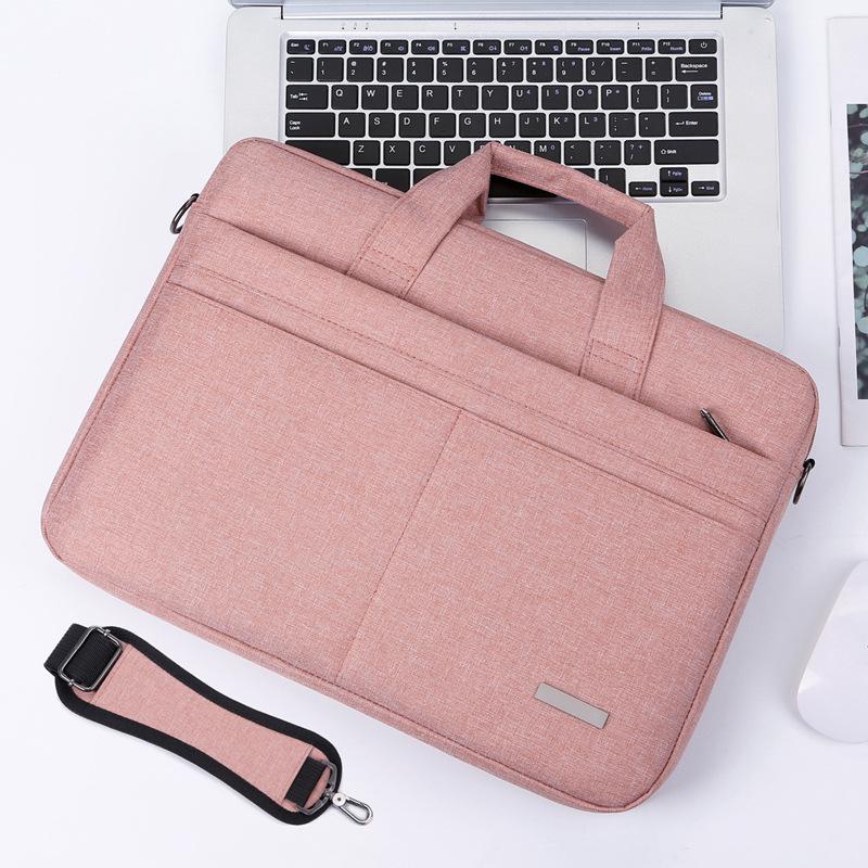 TS JYL laptop bag,Laptop Handbag Crossbody Solid Simple Business Briefcase