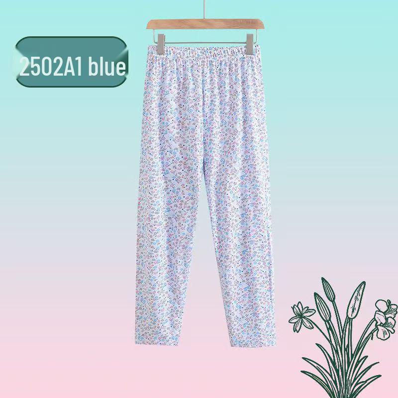 Pantaloni Pigiama in Cotone Taglie Forti da Donna - Sottili, Larghi, Casual Estivi per Mamme Anziane
