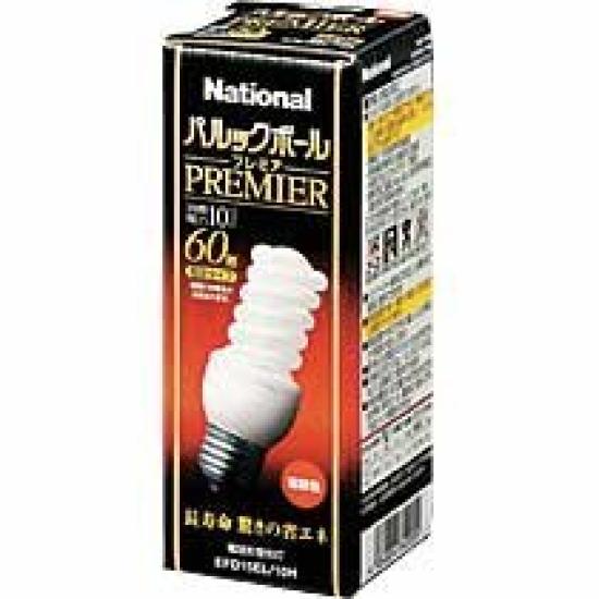 

Panasonic bulb-shaped fluorescent light Parlook Ball Premier D15 type bulb color EFD15EL10H
