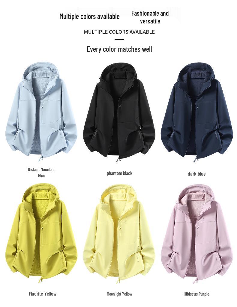 Unisex Luo Tong Softshell Jacket: Windproof, Water-Repellent Outdoor Wear for Autumn & Winter Mountaineering
