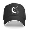 Baseball Cap with Moon Print Casual Sport Cap for Unisex Outdoor Activities FatherS Day Birthday Sandwich Baseball Cap