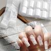10 Rolls Nail Transfer Foils Sticker Black White Red Lace Flowers Nail Art Nail Charms Diy Nail Decoration Manicure Accessories