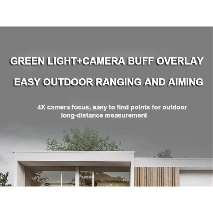 SNDWAY Digital Rangefinder Bluetooth Laser Distance Meter 4X Zoom Green Laser Tape Measure Range Finder