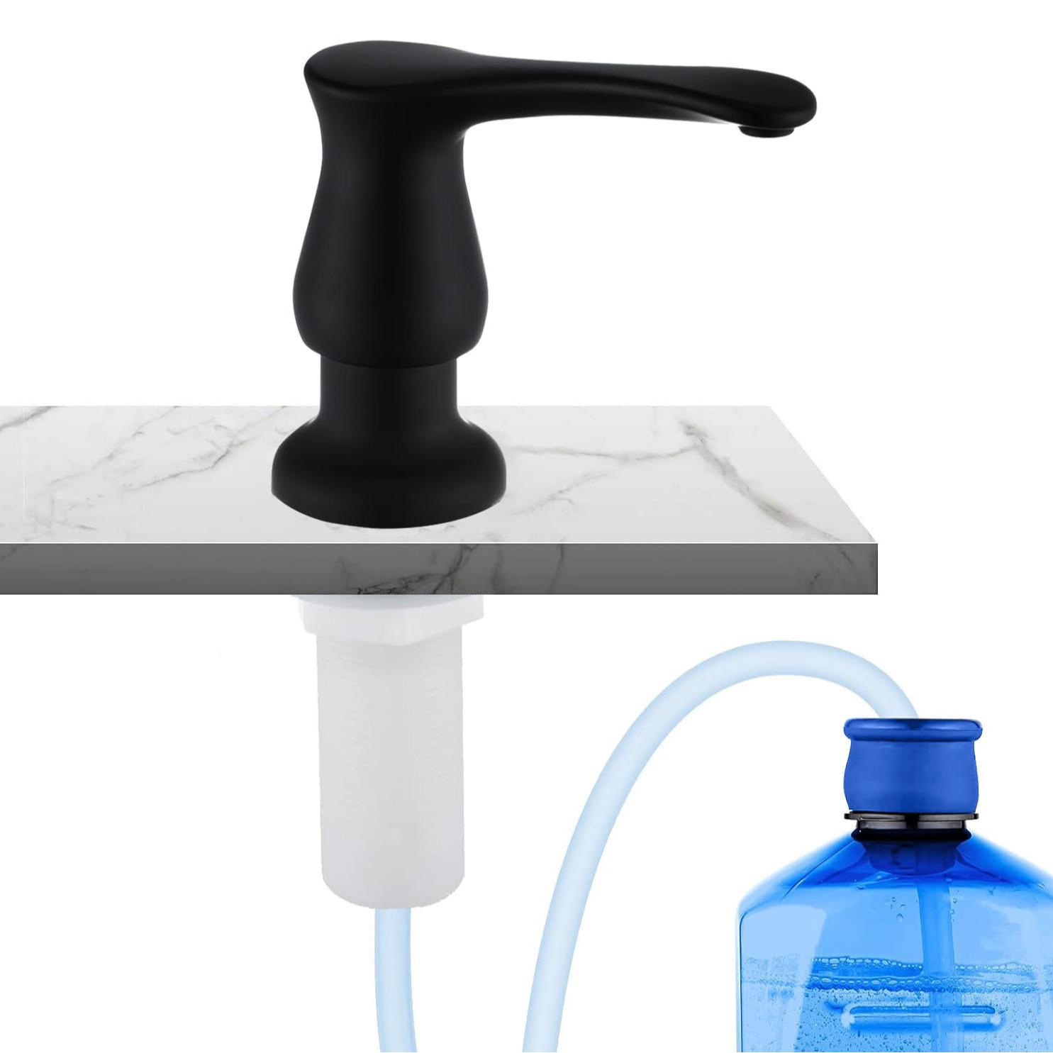 

Manual Kitchen Soap Dispenser with 500ml Bottle & 120mm Silicone Tube