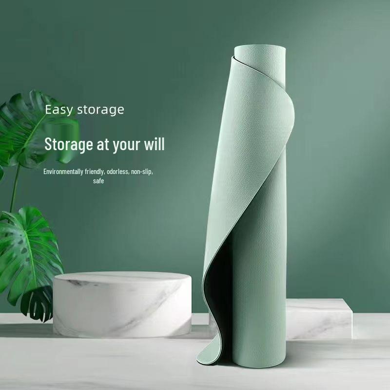 Premium rutschfeste TPE-Yogamatte - Schalldämmung & Stoßabsorption, Verdickt & Verbreitert für geräuschlose Sportarten & Tanz