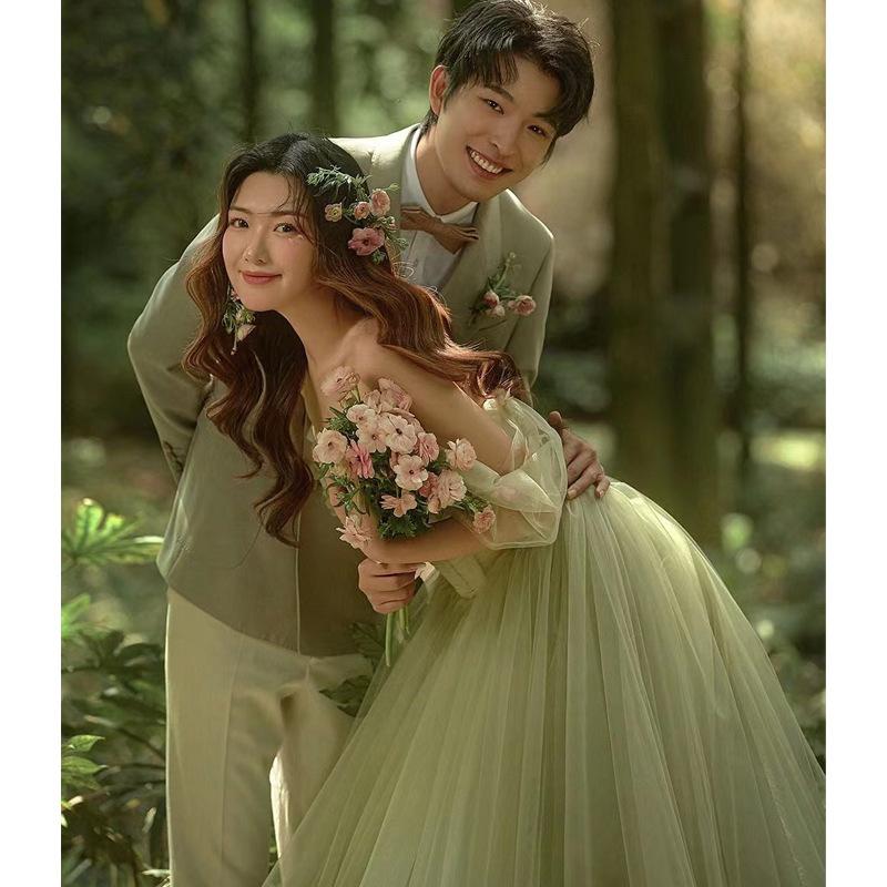 Light Wedding Dress, Couple Dress, Mori Fairy Color Gauze Skirt