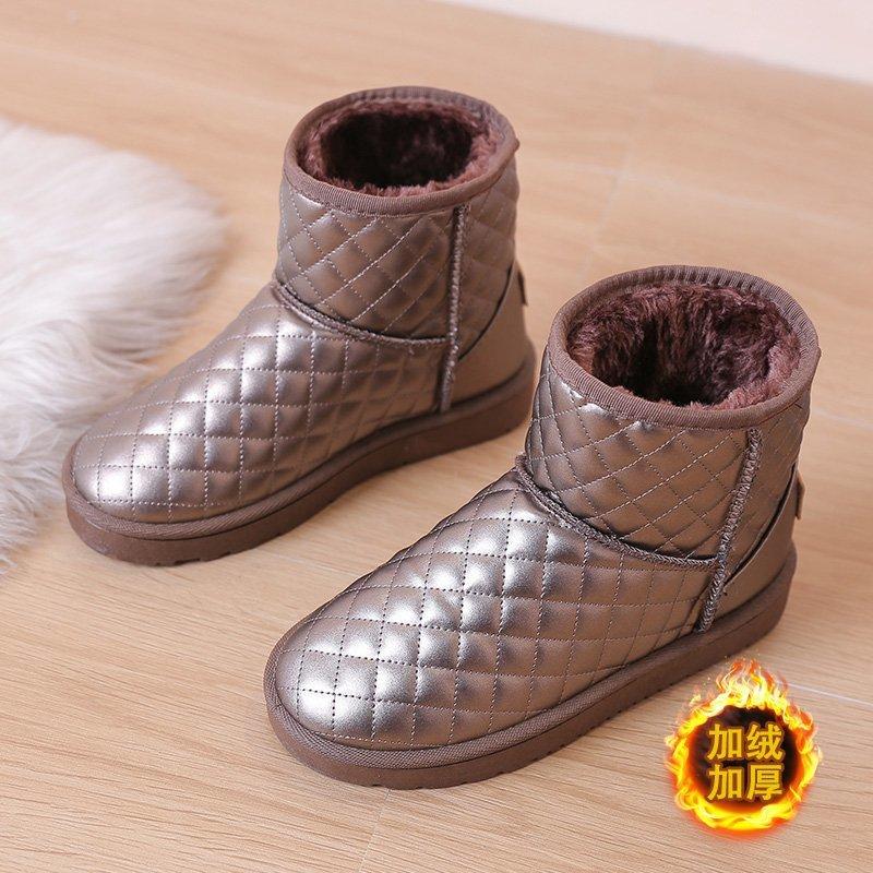 

Новые зимние сапоги женские студенческие короткие сапоги зимние хлопковые туфли женские сапоги корейская версия утолщенные бархатные туфли 40 шампанского