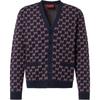 Monogrammed Button Up Cardigan 801705-XKEAP-4116