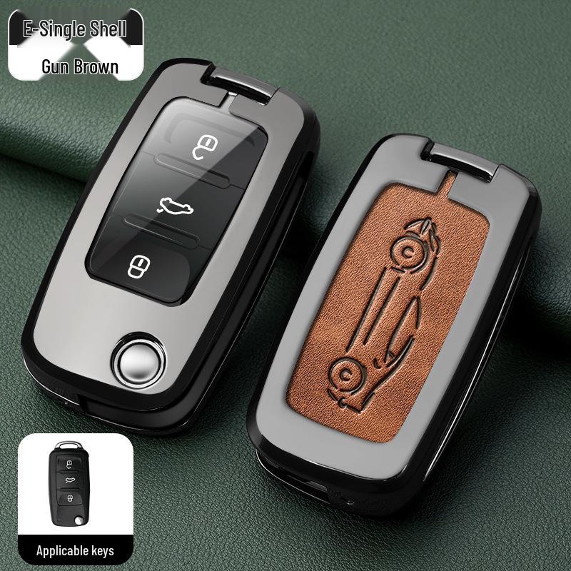 Metal Key Shell for Volkswagen Models: New Sagitar, Lavida Plus, Tayron, Tuon, Tiguan L, Bora, Magotan