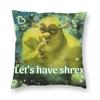 Cartoon Monster Shreks Pillowcase Printed Polyester Cushion Cover Decoration Throw Pillow Case Cover Home Zipper 40X40Cm