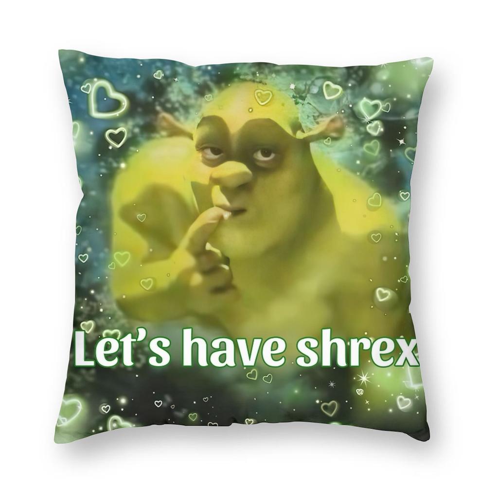Cartoon Monster Shreks Pillowcase Printed Polyester Cushion Cover Decoration Throw Pillow Case Cover Home Zipper 40X40Cm