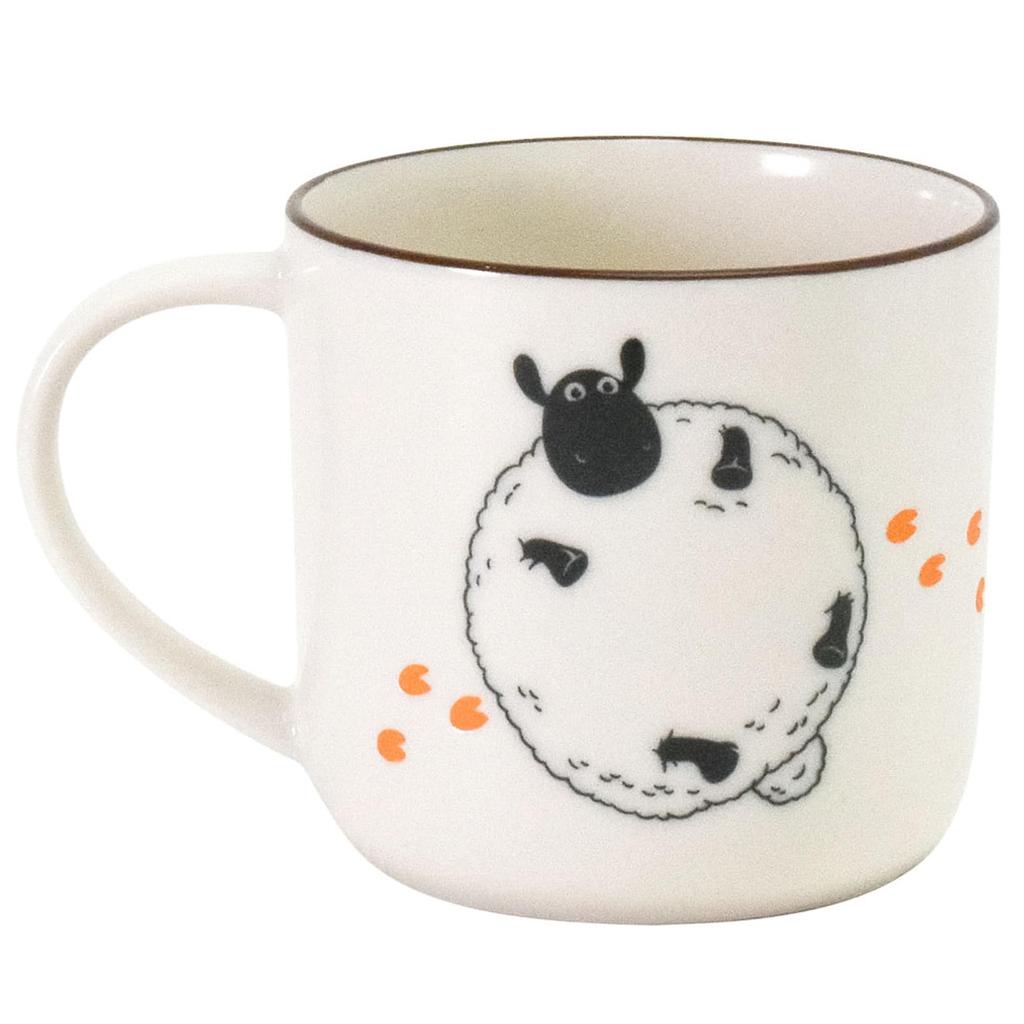 Shaun the Sheep Microwave and Dishwasher Home Mino Made In 246022 Mug, Approx. 350ml, Safe, Tableware, Decor, Gift, Orange, Ware, Japan,