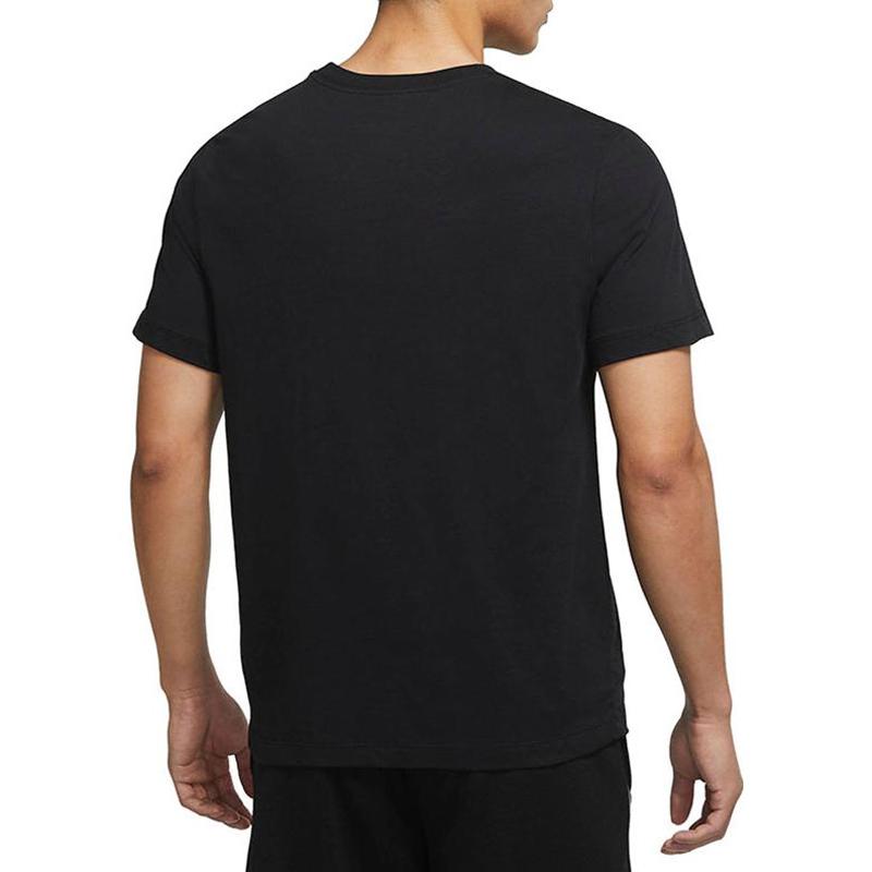 Nike T Shirts Men's Black Crew Neck Moderate Straight Fit DV1215-010