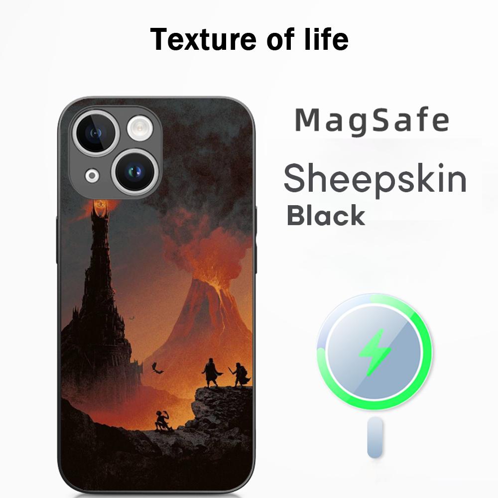 Lord R-rings Rohir-rim cool poster Phone Case For iPhone 17 16 15 14 13 12 Plus Pro Max High-end Luxury Magsafe Sheepskin
