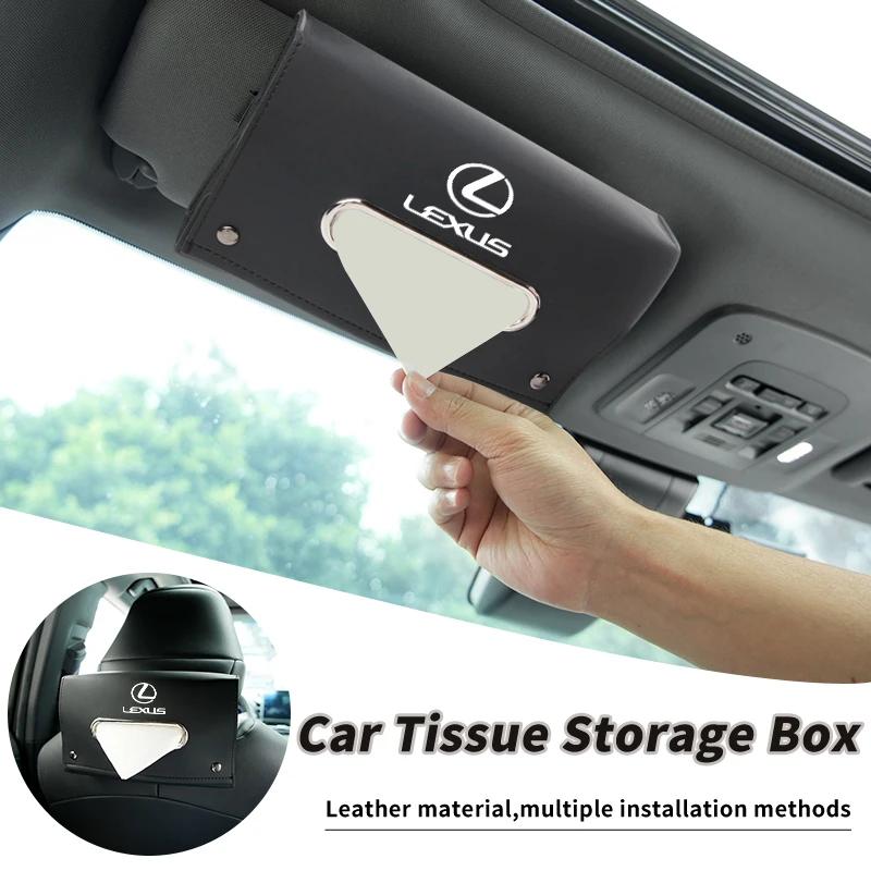 Car Seat Tissue Box Paper Towel Storage Bag Napkin Case Accessories For Lexus UX250h RX450h CT200h RX400h NX300h RX350 RX300 GX4