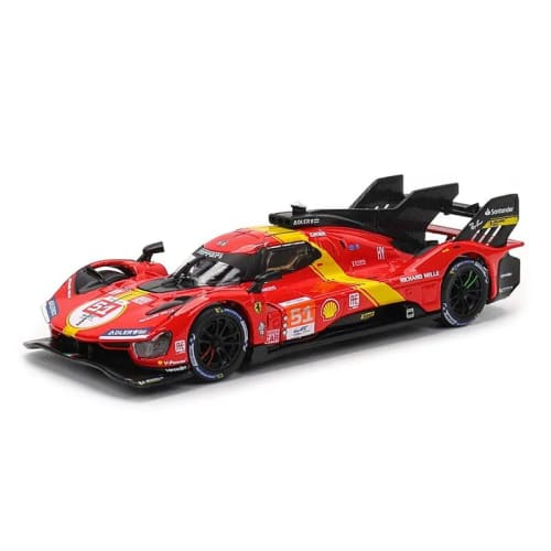Bburago 1:43 499P LMH Diecast Car, 499P WEC Prototype Racing Car, Le Mans 24 Hours Winner Hypercar No. 51, Complete Model, Perfect for Gifts, Decorati