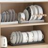 Telescopic Multi-Function Kitchen Rack for Pots, Lids, and Plates