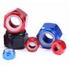 1~3pcs Aluminum Lock Nuts  M2~M8 Anodized Colorful Aluminum Hex Nylon Insert Lock Nut Self-locking Locknut Taiwan Standard