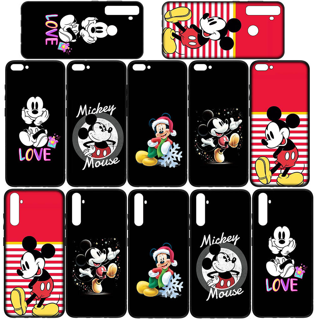 Phone Case for Samsung Galaxy S25 S23 S22 S21 S20 S24 Ultra FE A05 A06 A15 A16 A36 A37 A35 A54 A55 A56 A57 A25 A26 A53 A17 Mickey Cartoon Mouse Cover