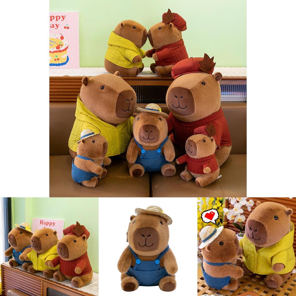Adorable Capybara Plush Doll Soft Stuffed Animal Cute Gift For Girls Birthday Present