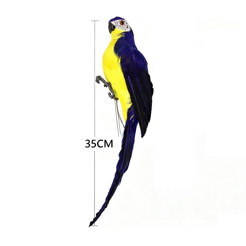 25/35Cm Simulation Parrot Garden Decoration Creative Lawn Figurine Ornament Animal Bird Outdoor Garden Party Prop Decoration