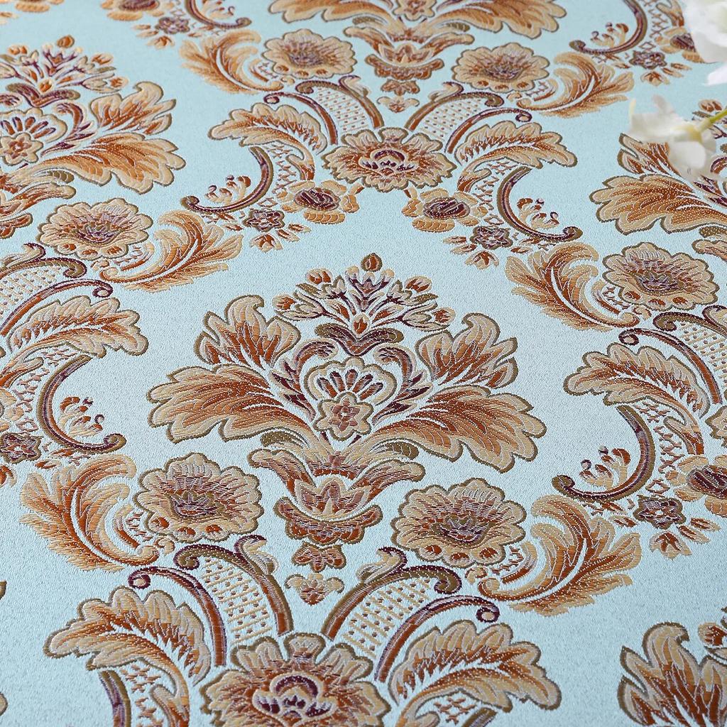 Față de masă europeană Față de masă jacquard brodata pentru sufragerie Față de masă pătrată din satin în stil chinezesc cu ciucuri vintage