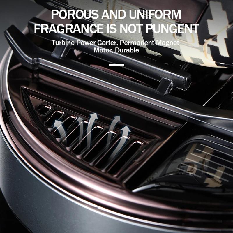 Helicopter Car Air Freshener Solar Automatic Rotation Propeller Essential Oil Diffuser Dashboard Perfume Decoration Ornament