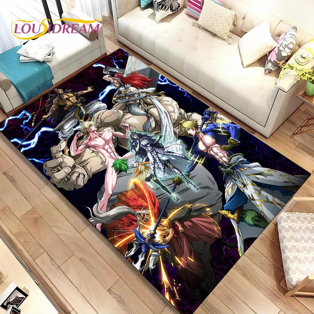 Anime,Record of Ragnarok,Cartoon Area Rug,Carpet Rug for Home Living Room Bedroom Sofa Doormat Decor,Kid Play Non-slip Floor Mat