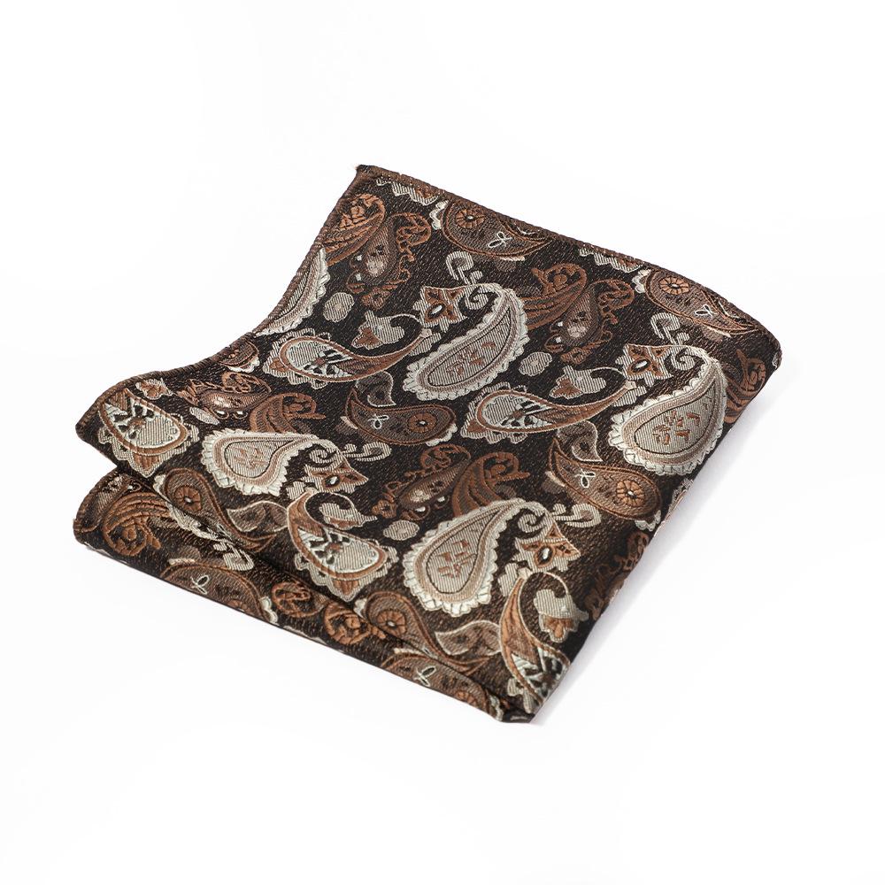 Herrficka i paisley-mönstrat polyester för affärs- eller fritidskostymer