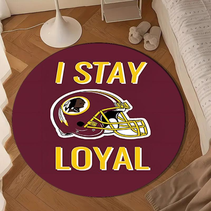 Redskins Football Club Design Round mat, Anti-slip Circle Carpet Chair rug For livingroom,Bedroom, doormat home decor Gift Christmas Gifts