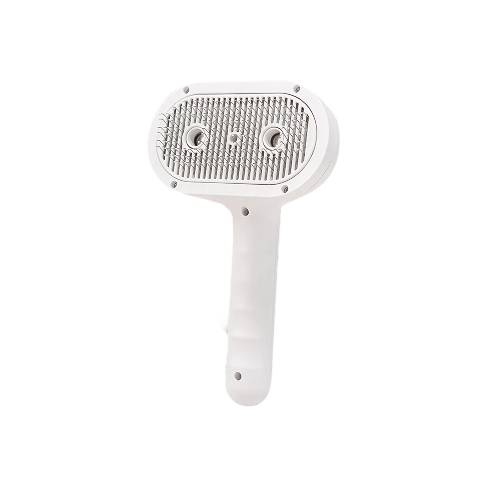 

Pet Spray Massage Brush For Cats & Dogs – Self-Cleaning Grooming Comb With Mist Function To Reduce Flying Hair One Size білий