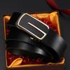 Genuine Leather Toothless Automatic Buckle Leather Belt for Men and Young Men Simple and Versatile Business Casual Trousers