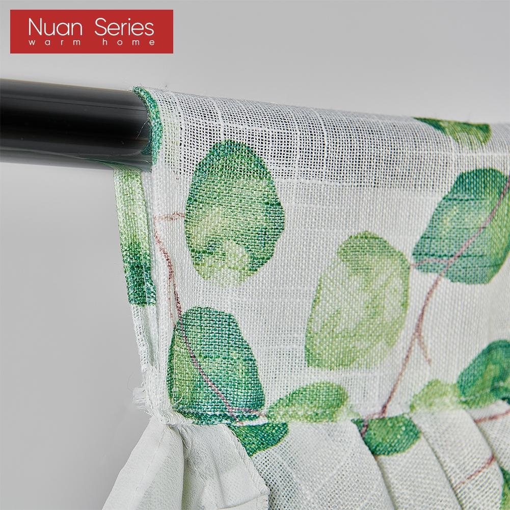 1PC Nuan Series Fresh Pastoral Style Printed Light and Thin Curtain Head Decorative Kitchen Door Curtain