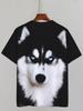 Men's Casual Streetwear T-Shirt Print Polyester Round Neck Short Sleeve Tops