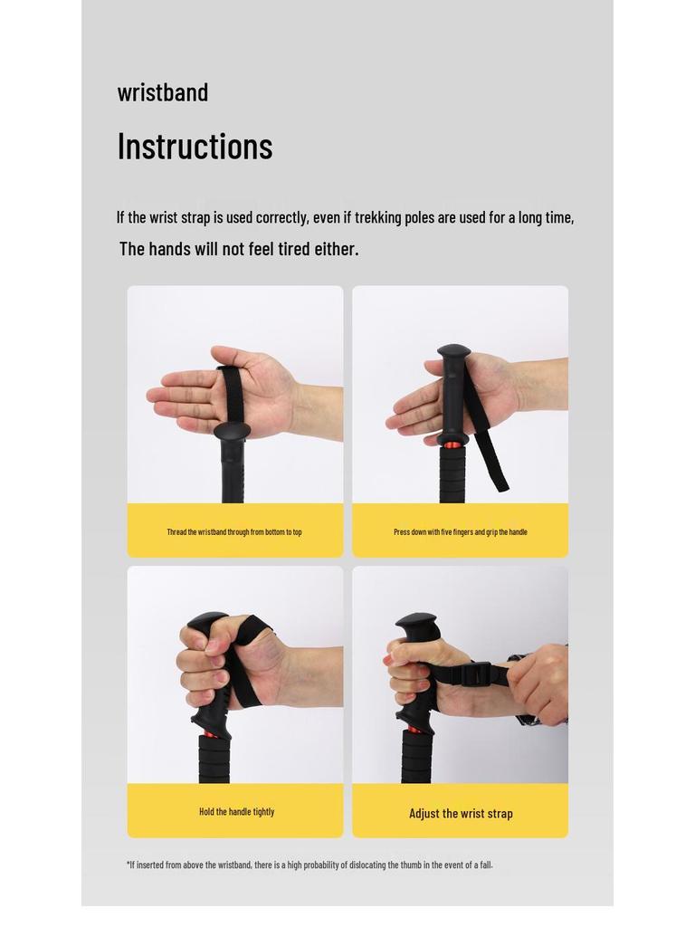 Outdoor Aluminum Trekking Pole/Walking Stick: Straight, T-Grip, Curved, Telescopic Options for Hiking and Skiing.