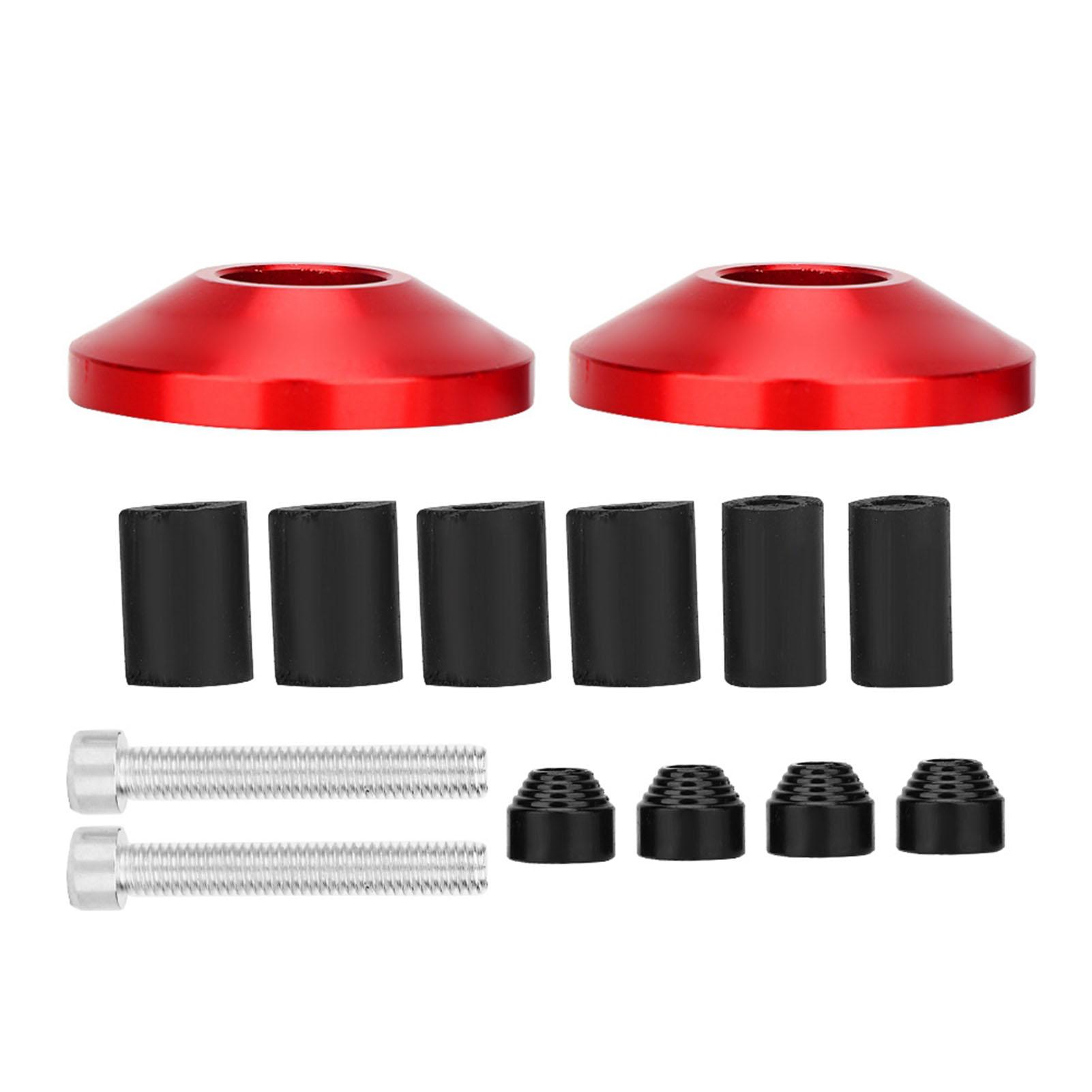 

1 пара универсальных заглушек для руля мотоцикла из алюминиевого сплава с ЧПУ Red красный