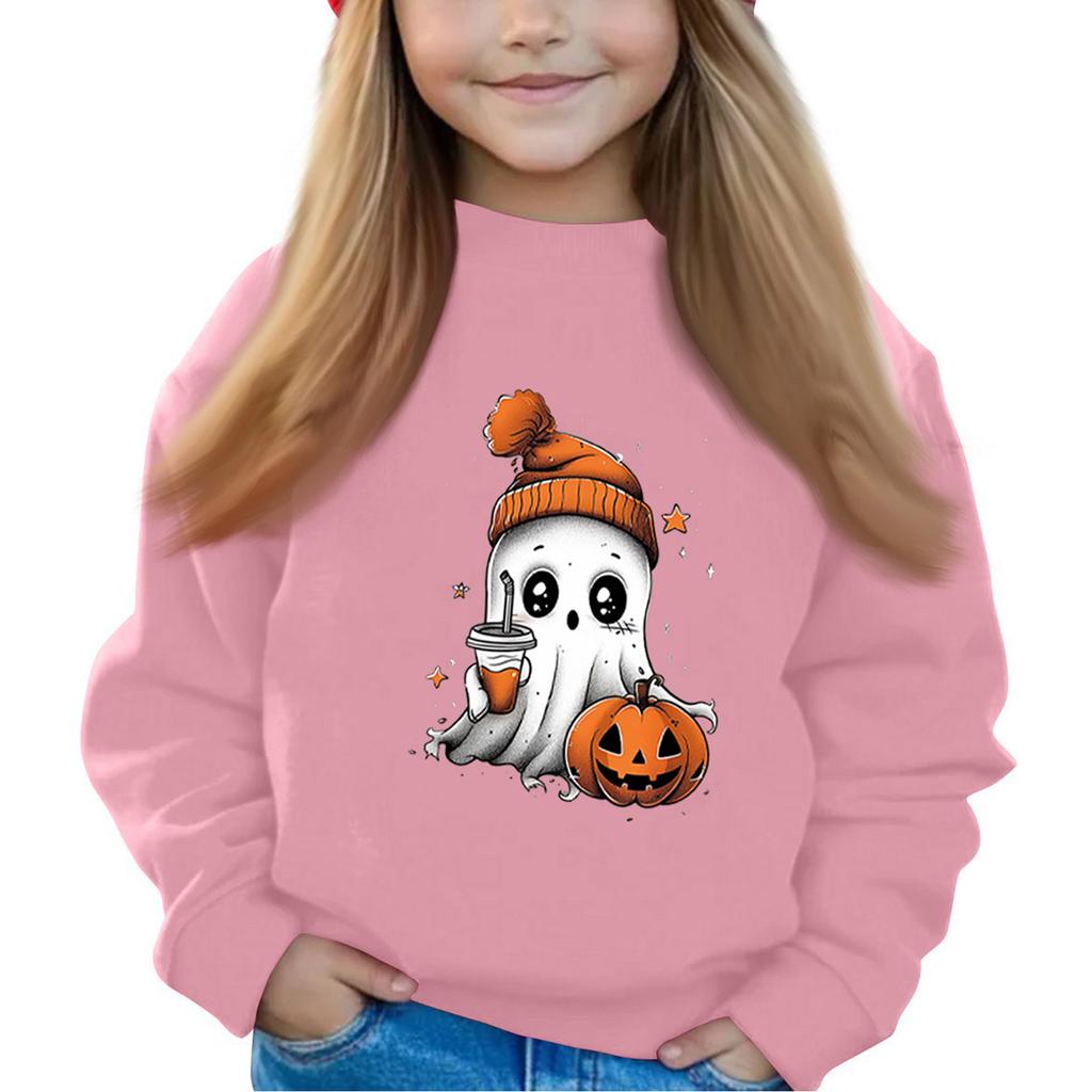 Halloween Dag Jenter Rund Hals Gensere For Barn Trykte Baby Topper
