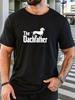 Summer Mens The Dachfather Pattern Street Casual 100 Cotton Comfortable and Fashion Soft ShortSleeved RoundNeck TShirt