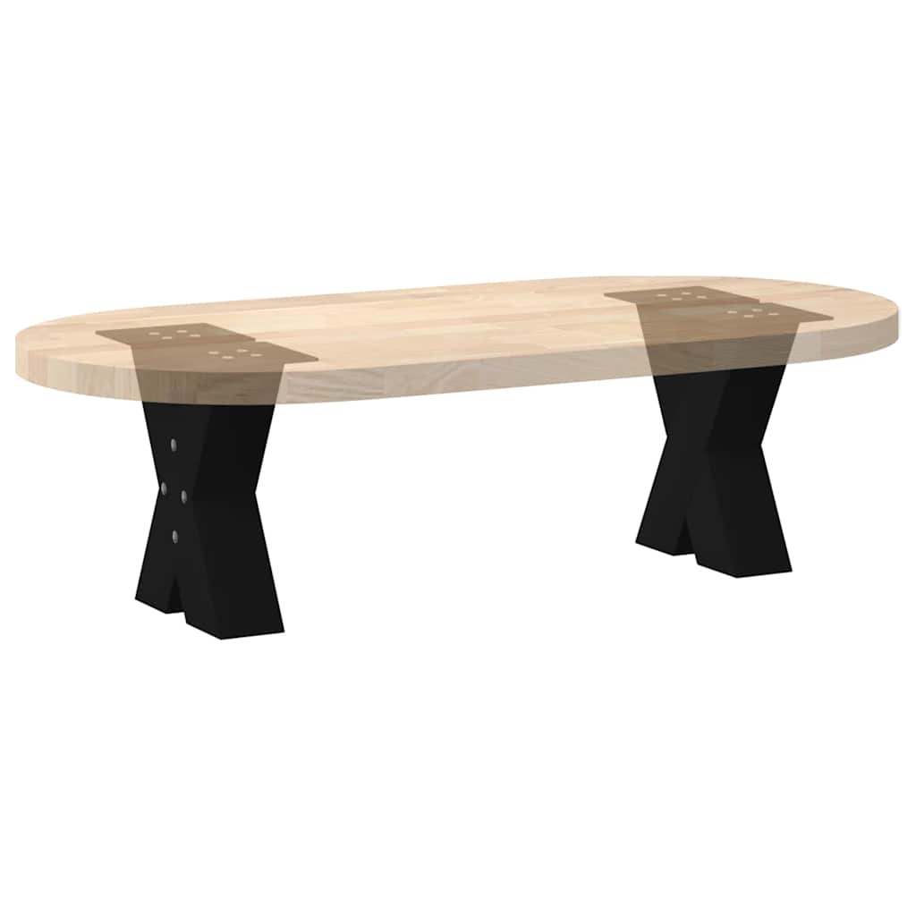 Vidaxl Nogi Do Stolika Kawowego, 2 Szt., Czarne, 30X(30-31) Cm, Stal