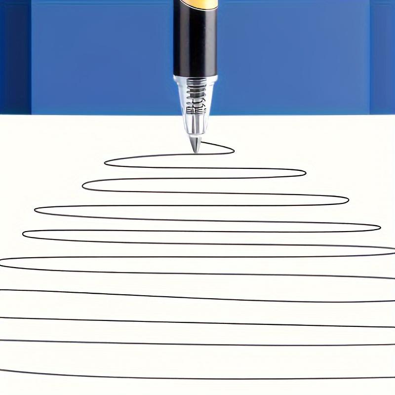 A Pack of 6 Erasable Pens, Press-Type Gel Pens In Astronaut Blue And Black, 0.5mm Friction Pens, for School Office Supplies, Back-To-School Gifts