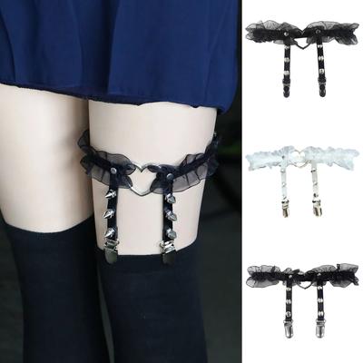 Damen, Sexy, Elastizität, Herz, Kunstleder, eng, Strapse, Punk, Strumpfgürtel, Bar-Party