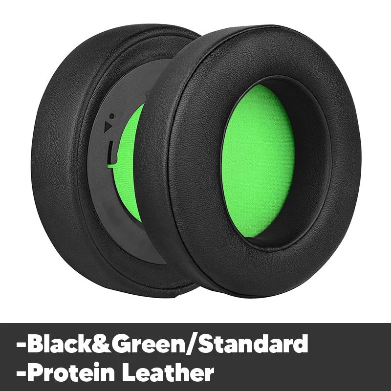 

Сменные амбушюры для Razer Kraken Pro V2 Kraken 7.1 V2 Аксессуары для наушников Амбушюры Амбушюры из пены с эффектом памяти Black-Green Leather